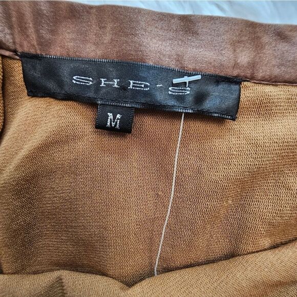 SHE'S 100% Silk size medium 90's vintage skirt - Picture 5 of 11